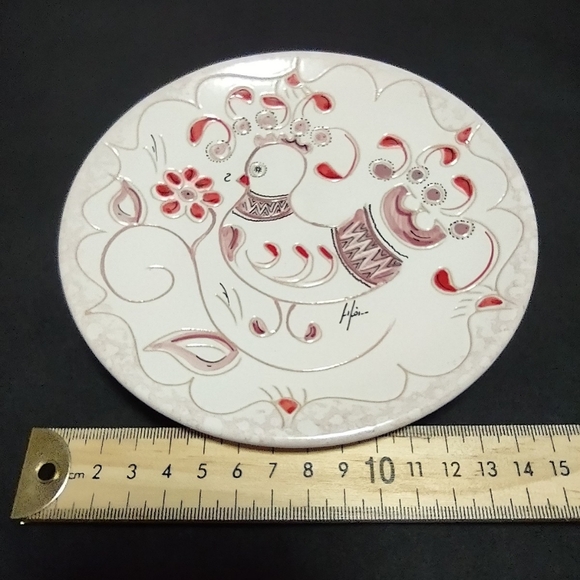 Ceramiche Loi - Lino Loi Handmade Pottery - Dorgali Sardegna - Pink Plate... - Picture 2 of 6